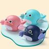 New 3Pcs ABS Baby Bath Clockwork Toys For Children Swimming Bath Toy Cute Dolphins