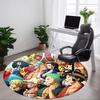 1 шт. Круглый ковер с принтом One Piece для офиса, под офисные стулья, спальни, гостиной, домашний декор a1022127