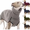 Dog Clothes Solid Colour Patchwork Pet Dog Dog Patchwork Solid Colour Warm High Neck Pet Clothes