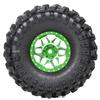 RS Red Spider 1/10 Crawler Car with 1.9" African Lion Tires & Heavy Criminal Rims in Red, Green, Black