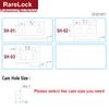 Cabinet Cam Lock for ATM Cash Box Safe- Box Equipment with Brass Key High Security DIY Hardware Rarelock MMS364 G