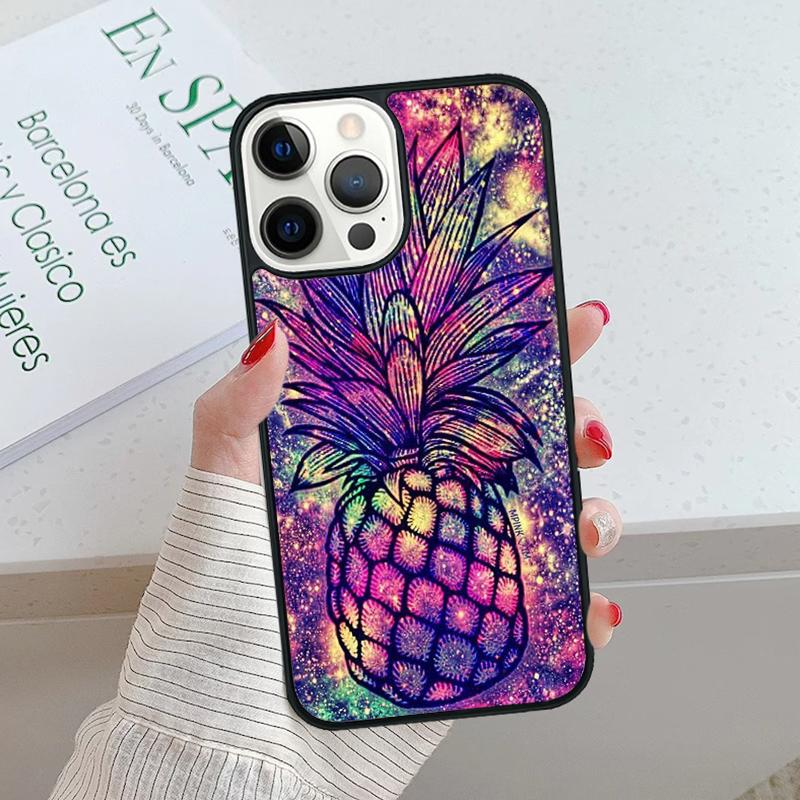 Милый чехол для телефона с рисунком ананаса для iPhone 17 Air 15 16 16e 14 13 Pro Max Coque 12 11 Pro Max PLUS мобильные fundas чехол