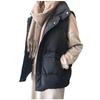 One Ambu Down Outdoor Thin Padded Electric Heated Inner Down Size M Women's Vest, Lightweight, Outerwear, Black, Jacket, Autumn, Warm, Vest, Vest,