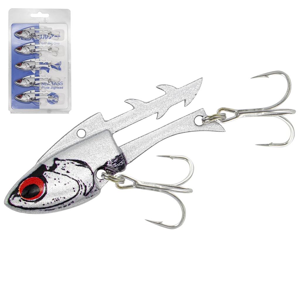 KOKO Lure Джиг для морского окуня 16 г и Набор пластинчатых джигов для морской и луфарной головки, 26 г, 5, Головки, PJ, Окунь, Камбала,