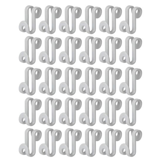 30/60Pcs Garment Hook Multi-Layer Hanger Connectors Heavy Duty Universal Stackable Closet Organizer Hooks