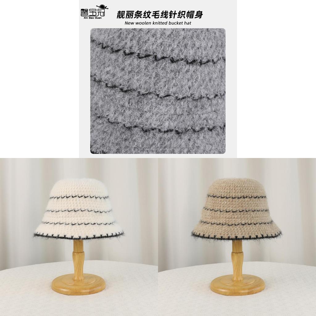 Вязаная панама с ушками для зимы и осени, повседневная