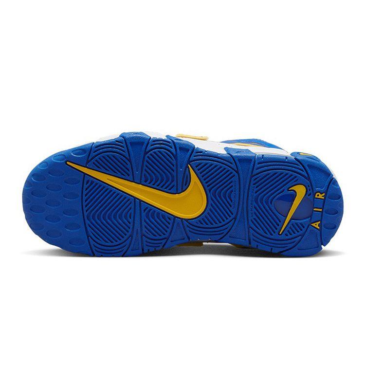 Nike Детские кроссовки Air More Uptempo GS Golden State Warriors White Game-Royal Yellow-Ochre DZ2759-141