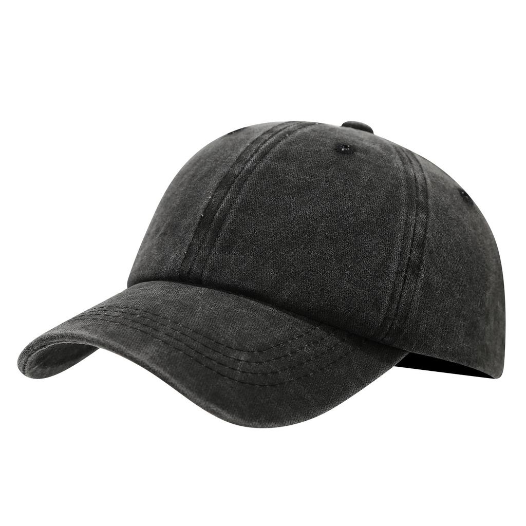 New Retro Adult Men Women Washed Cotton Baseball Caps Snapback Hat Vintage Hip Hop Caps Solid Color Dad Hat Outdoor Caps