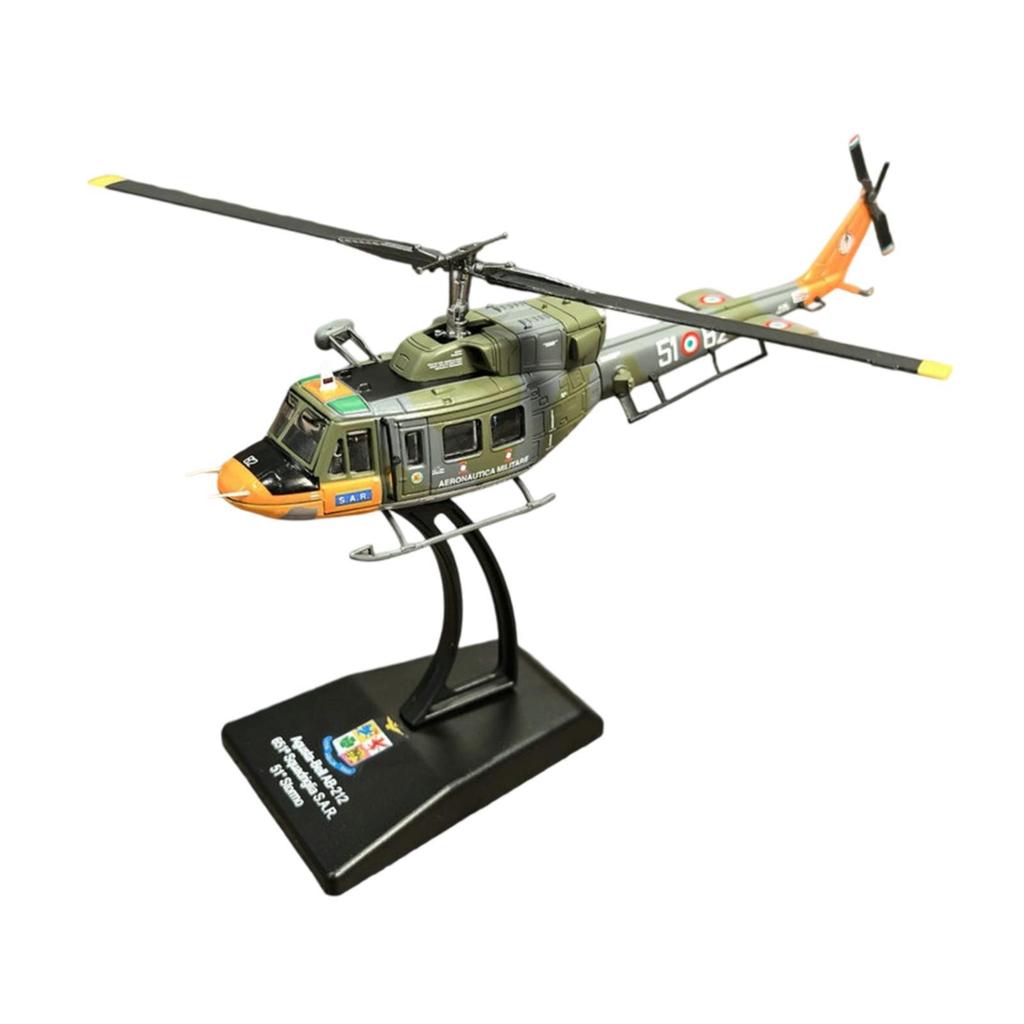 1/100 Helicopter Model with Base Aviation Commemorate Collectable Stimulated Airplane Aircraft
