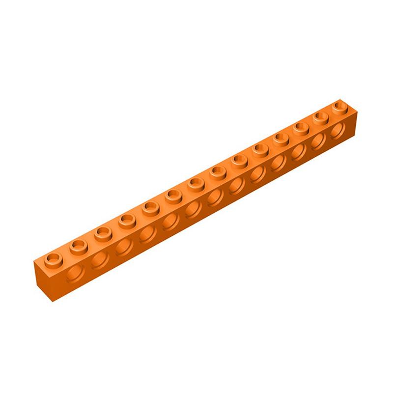 Нетоксичные 10 шт. 3 Строительных блока Технические детали Moc 1x14 с 13 отверстиями Перфорированные кирпичи Собираемые части Длинный балочный конструктор