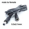 10x 0.5/1.5m/3m DC Male To Male Female Extension Connector Cable 18awg 2.1mmx5.5mm 5.5x2.5mm for 12V Power Adapter Cord Strip