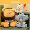 Lion Elephant Dog Plush Animal Toy With Durable Filling For Kids Gift Decor Room