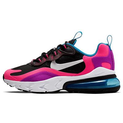 Air Max 270 React Черный Гипер Розовый Яркий Фиолетовый GS BQ0101-001