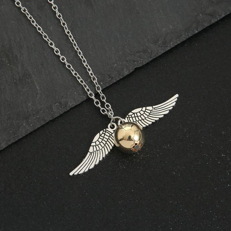 Deathly Hallows Snitch Gold Necklace Snitch Necklace