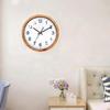 Round Wall Clock Hanging Minimalist Ornament Silent for Dining Room Bedroom