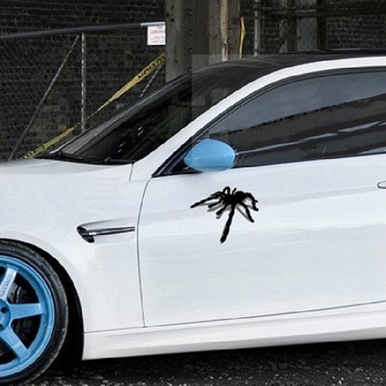 1 пара наклеек с рисунком паука для автомобиля, 3D-эффекты, теневые наклейки для автомобиля, наклейка на мотоцикл