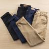 Men's Slim Fit Washed Casual Trousers - Micro-Elastic, High-Density, Small Straight, Summer 2023 Collection.