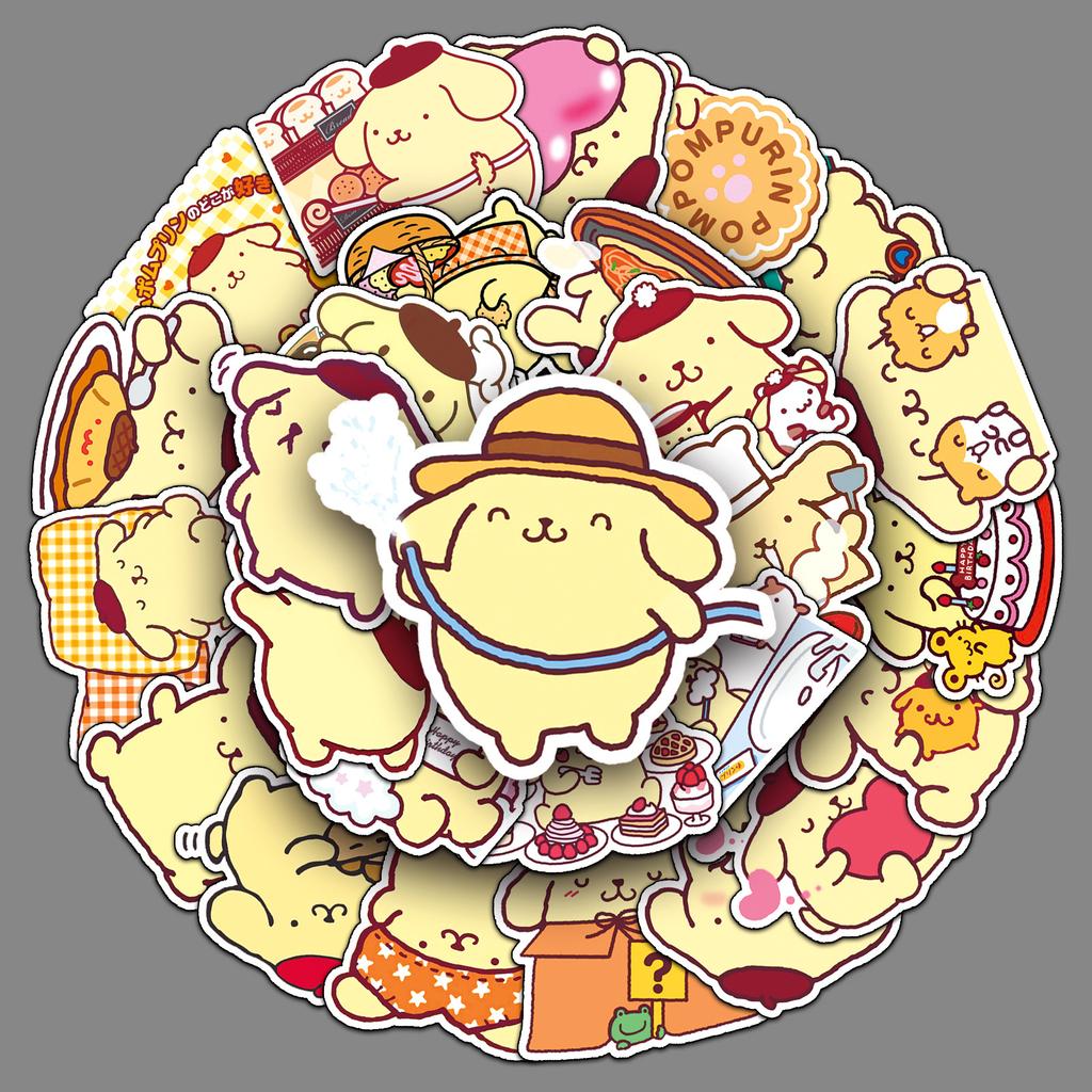 50 Милых Наклеек Sanrio Пудинг-тян Gukka для Блокнотов и Багажа