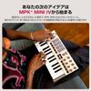 Akai Professional MPK Mini IV MIDI-клавиатурный контроллер для начинающих и музыкальных продюсеров. Особенности: пэды MPC для игры на барабанах, питч-бенд и модуляция, а также функции для создания музыки.