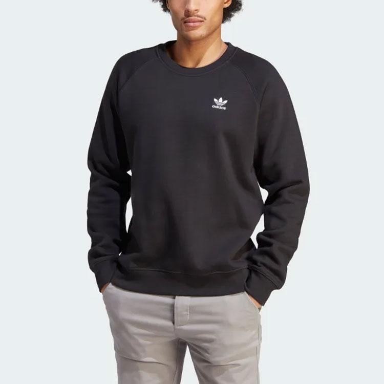 Adidas Originals Trefoil Essentials Crewneck Sweatshirt Мужской свитшот черный IM4532