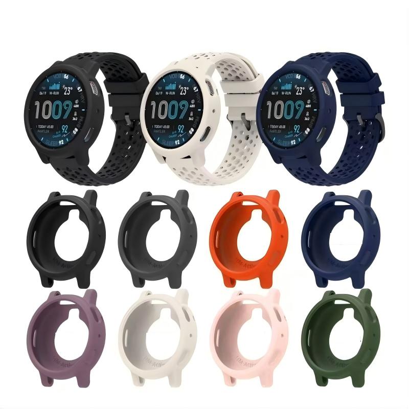 Мягкий силиконовый ремешок+чехол для Amazfit Active Max Бампер Полый чехол Защитный ремешок для Amazfit Active Max A2557 ЧехолАксессуар