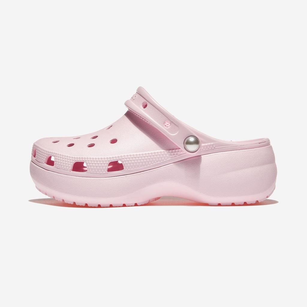 Crocs Классические туфли на платформе с жемчужным узором, CRS211231, 1010112089, популярная корейская обувь
