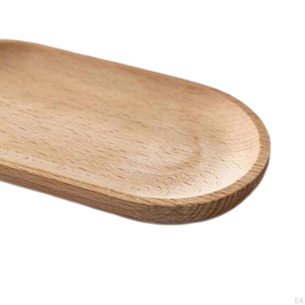 Натуральное овальное деревянное блюдо-поднос Фруктовый буфет Детская посуда Декоративное