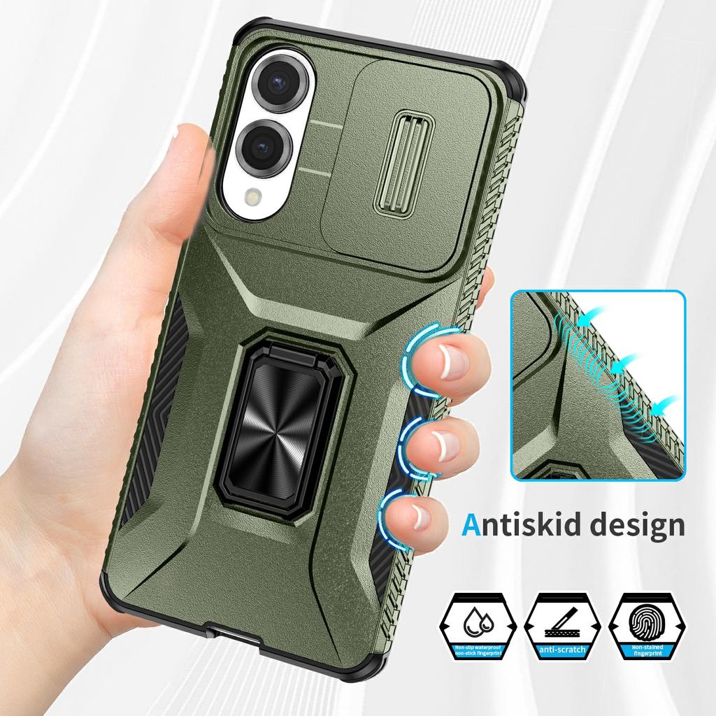 For Samsung Galaxy S25 Edge Case Camshield Kickstand TPU+PC Anti-Slip Phone Cover