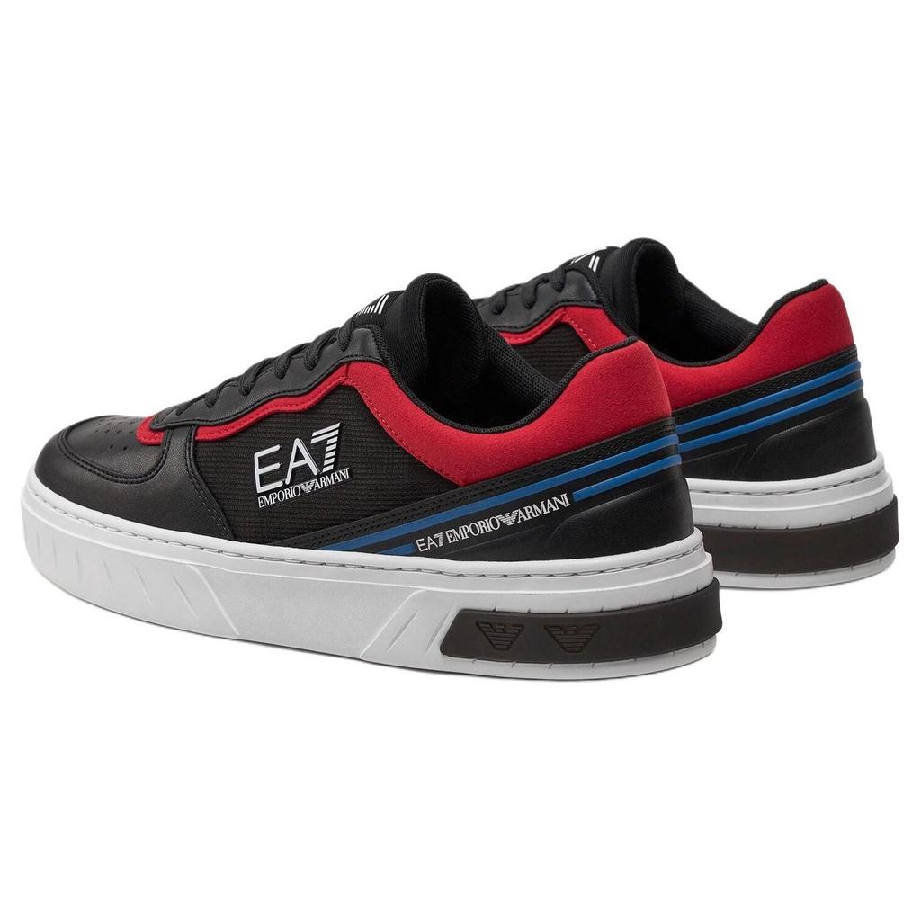 Emporio Armani EA7 Кеды с круглым носком на шнуровке Удобные низкие кеды Унисекс-кеды Черные X8X173XK374T654