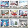 Christmas Snowman Christmas Tree Decoration Printed Tapestry Home Living Room Bedroom Room Wall Decoration Tapestry