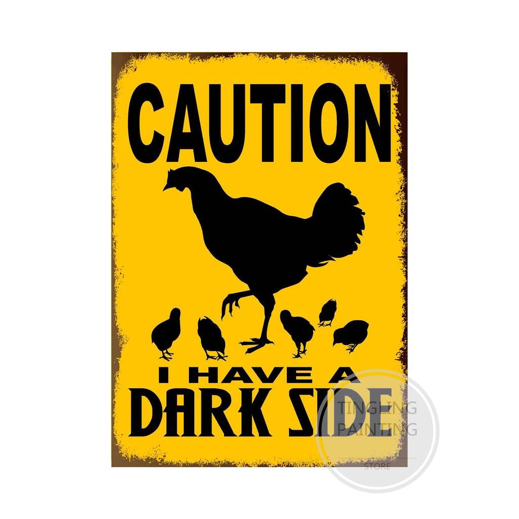 Предупреждающая собака металлические жестяные знаки винтажный плакат осторожно собака ретро жестяные пластины настенные наклейки для сада семейный дом дверь украшения