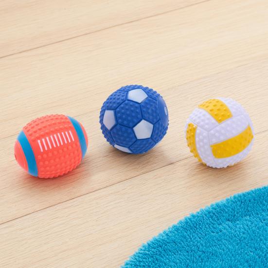 Dog Toy with Sound Ring Made From Flexible Blue 1 Pc