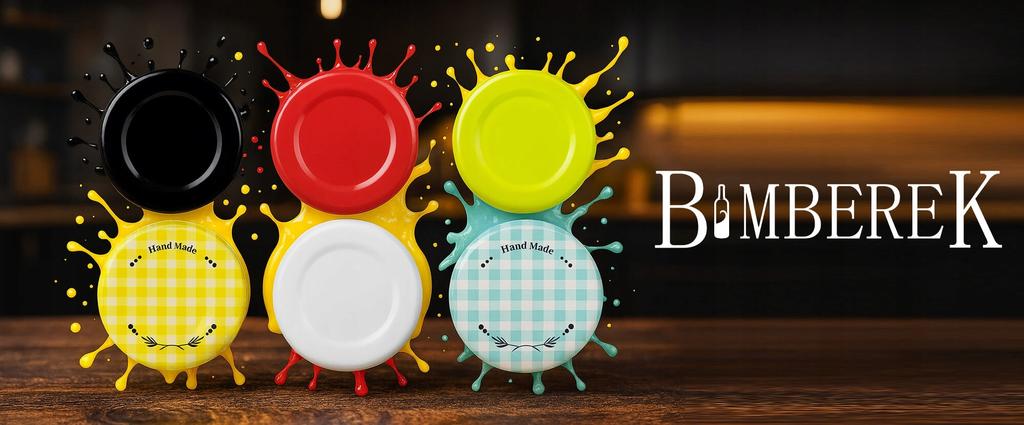10x Lids 43 mm diameter Caps for Kubuś Jars and Bottles Colors Juices