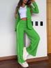 2024 Women's Casual Lapel Suit & Wide-Leg Pants Set - Autumn/Winter Trend for Europe & America