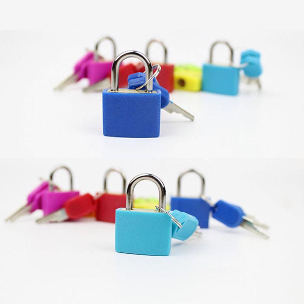 Ornament Dormitory Appliances Small Luggage Lock with 2 Keys Cabinet Door Bookbag Suitcase Padlock