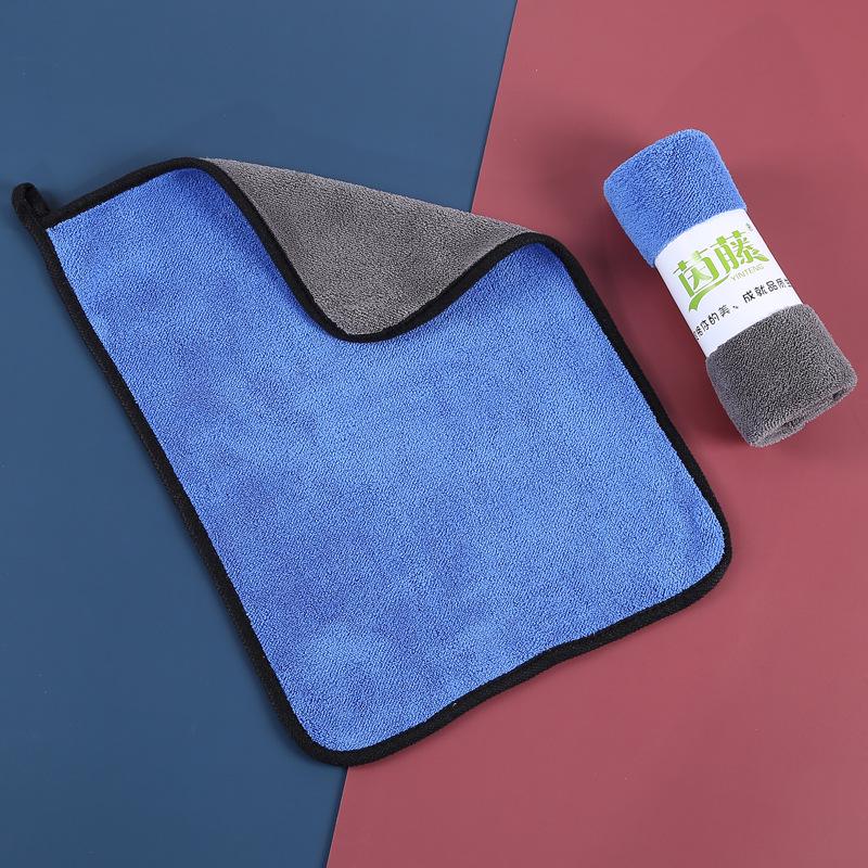 Extra Large Double-Sided Quick-Dry Coral Fleece Car Wash Towel