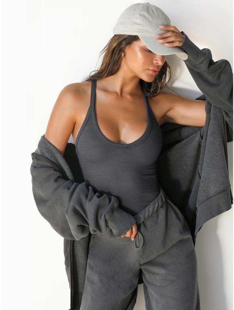 Круглый вырез трикотажный топ на бретелях укороченный топ женский летний топ однотонный топ для йоги модный спортивный топ женский без рукавов укороченный одежда для девочек 2000 года