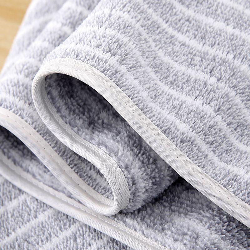 Colorful Striped 8pcs Coral Fleece Towel Set Ultra Soft Highly Absorbent Lint-Free for a Spa-Like Bath Experience Skin-Friendly Quick-Dry No Shedding