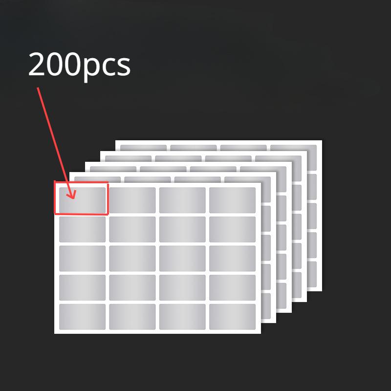 100/200 шт. Водонепроницаемая и маслостойкая ПЭТ наклейка-самоклейка, многоразовая для контейнеров, банок - универсальные наклейки-меловые доски