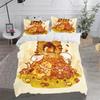 Cute Bear Cartoon Duvet Cover Home Printed Pillowcase Set Adult Bedroom Children Comforter Bedding