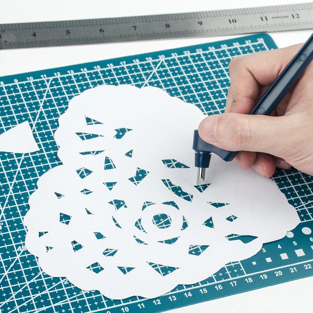 Новые инструменты для резки поделок с вращающимся на 360 градусов лезвием для резки бумаги, художественная резьба, ручка, инструмент для самостоятельной работы, портативный нож для резки из нержавеющей стали