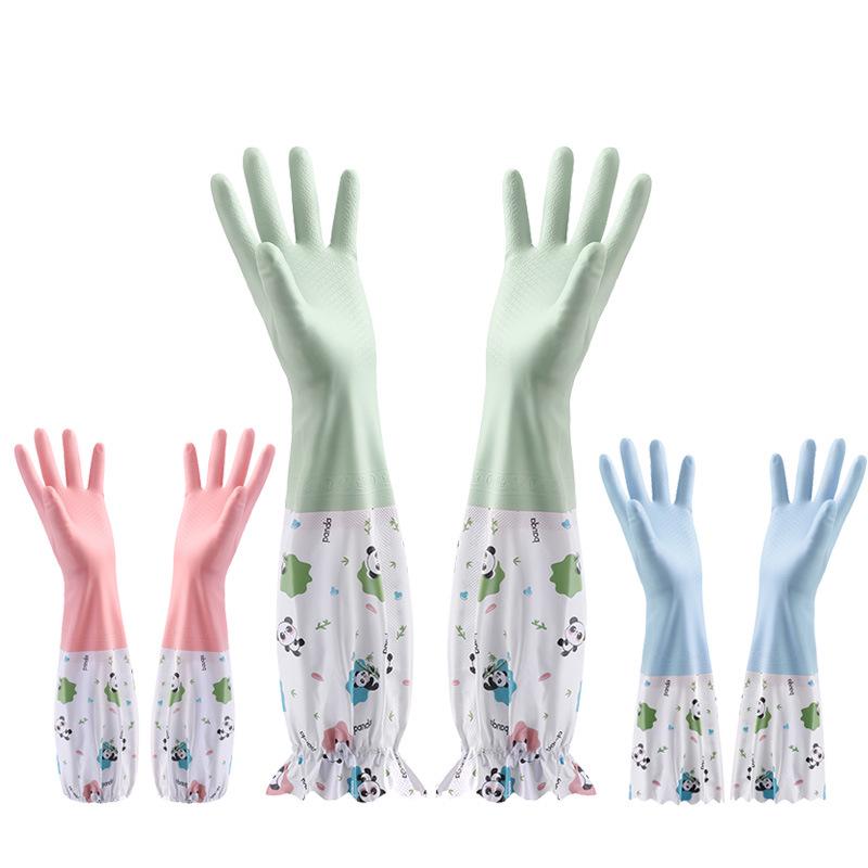 Прочные водонепроницаемые латексные перчатки из ПВХ для мытья посуды, уборки и работы по дому