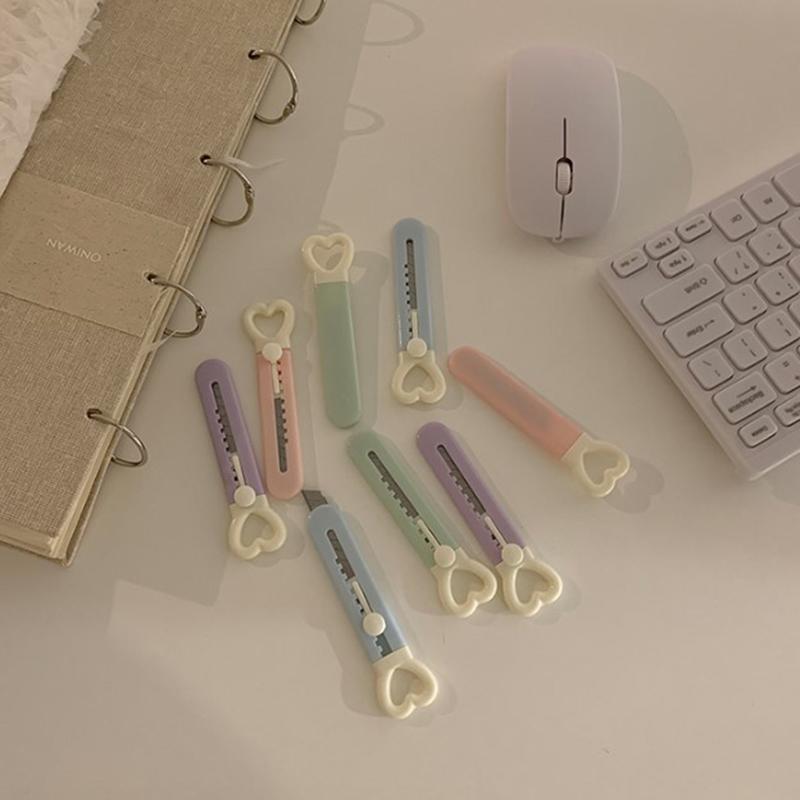 Мини-карманный мини-карманный нож с сердечком Kawaii, художественный универсальный нож, экспресс-нож