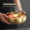 Корейская миска для холодной лапши и пибимпапа из нержавеющей стали