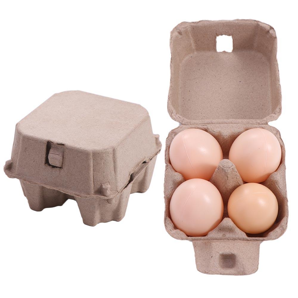 10 шт. 4 сетки бумажная пульпа коробки для яиц экономия места пустая коробка для хранения яиц лоток для куриных яиц для дома