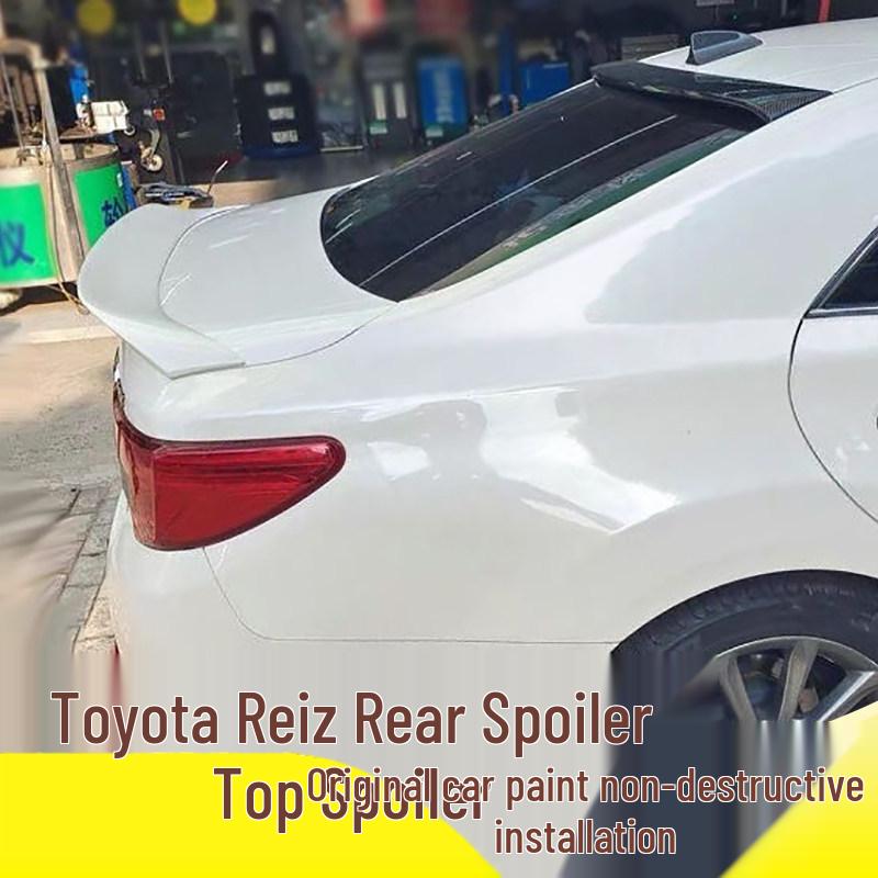 ABS спойлер "утиный хвост" для Toyota Reiz (2005-2017 гг.), индивидуальная посадка, сверление не требуется.