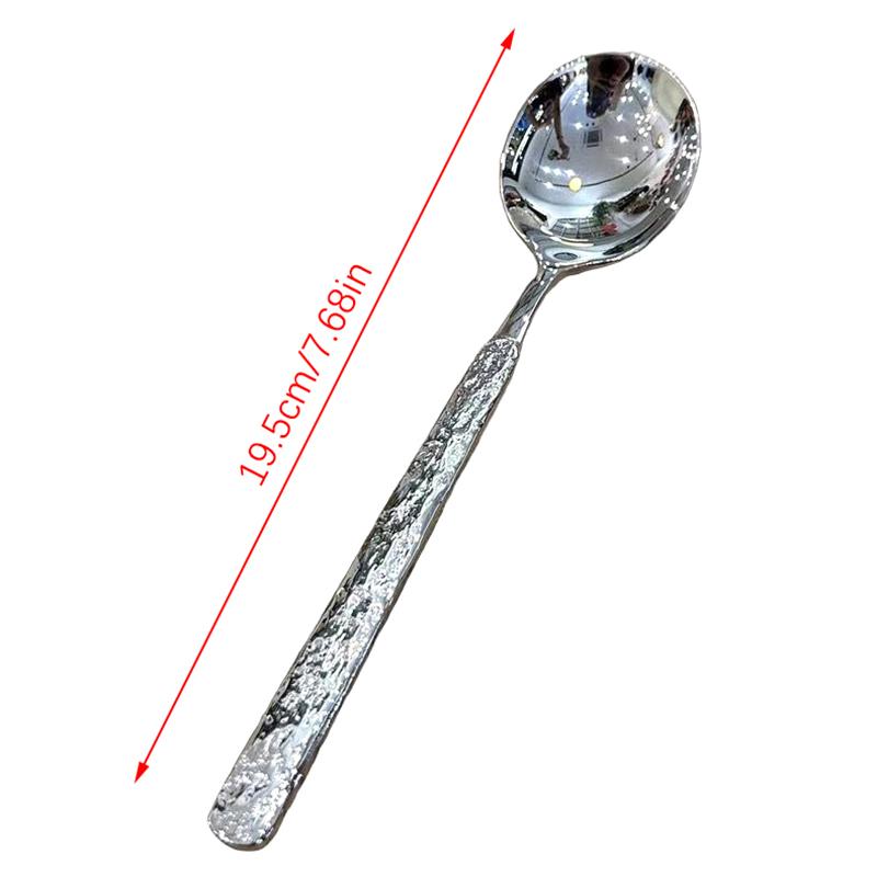 Ложка из нержавеющей стали, столовая ложка для ресторана, длинная ручка, питьевая ложка, десертная ложка, домашняя кухня, столовые приборы, кухонная утварь