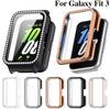 Защитный Блестящий PC Полый Чехол Для Samsung Galaxy Fit 3 Умные Часы Ремешок Алмазный Хрустальный Бампер Защитная Крышка Экран