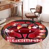 Sonic Pattern Round Rug, Indoor/Outdoor Mat, for Picnic, Gameroom, Bedroom, Office, Living Room, Home Decor Carpet, Birthday Gift