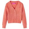 Medium Pink Knitted Cardigan for Children 5 Sizes Available